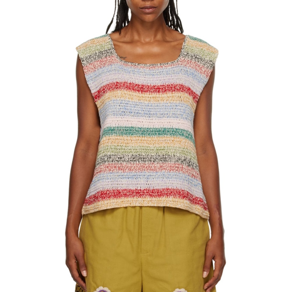 BODE Striped knit vest XS